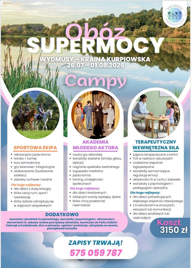 Obóz Supermocy z Oazą Geniusza